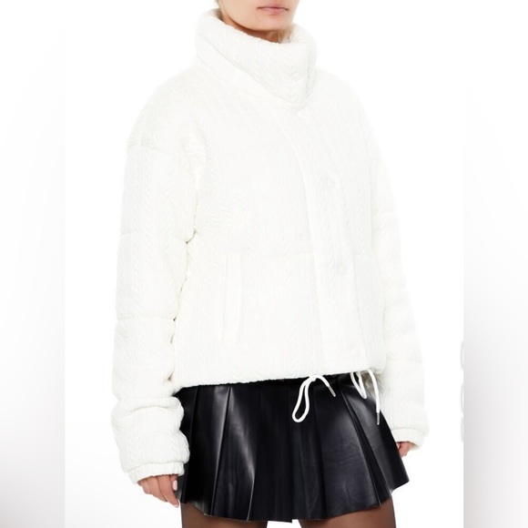 Textured Drawstring Puffer Jacket - Picture 6 of 8